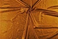 Luxury Elastic Snakeskin Foil Dance Fabric Material - BROWN